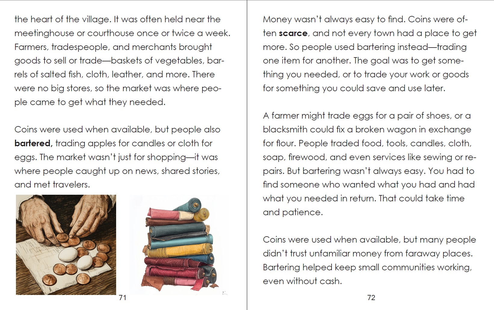 Sample page from The Wonders of Colonial America